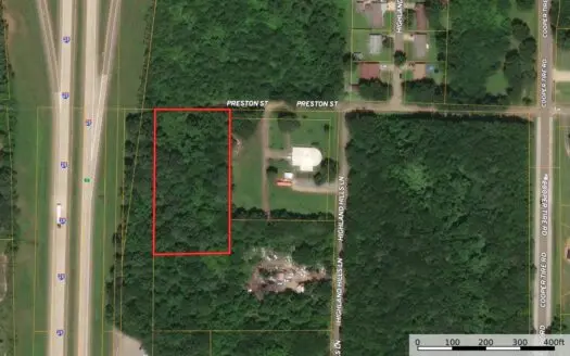 Prime 2-acre Commercial Land Tract in Texarkana AR For Sale