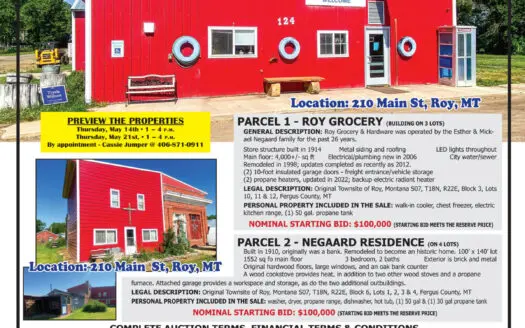 Roy Grocery Store & Residence – Online Real Estate Auction