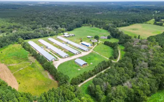 66-Acre Active Broiler Farm: 4 Updated Houses & Expansion Land