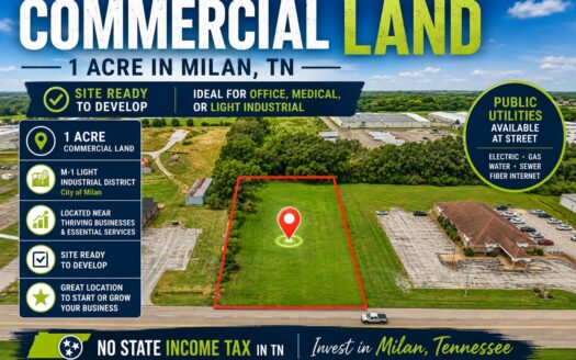 Commercial Lot for Sale – Ready to Develop in Milan, Tennessee
