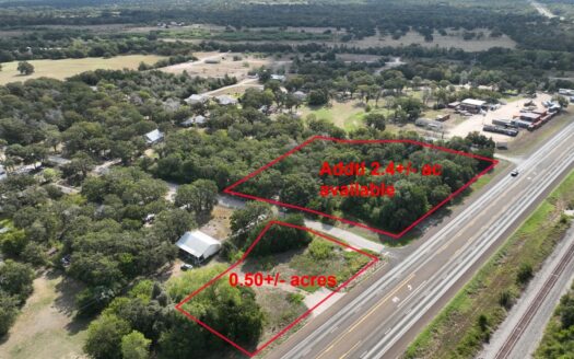 0.50± Acre Unrestricted Lot on Hwy 36 N & Cedar Oaks Dr – Brenham