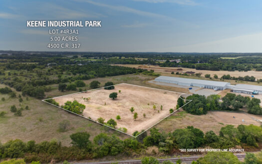 ±5 AC Heavy Industrial Lot w/ Building Package | Keene, TX